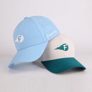 Cappello da Golf Sportivo in Poliestere Impermeabile a 5 Pannelli con Logo Ricamato 3D Personalizzato, Cappellino da Baseball Perforato con Taglio Laser - Product Image 2