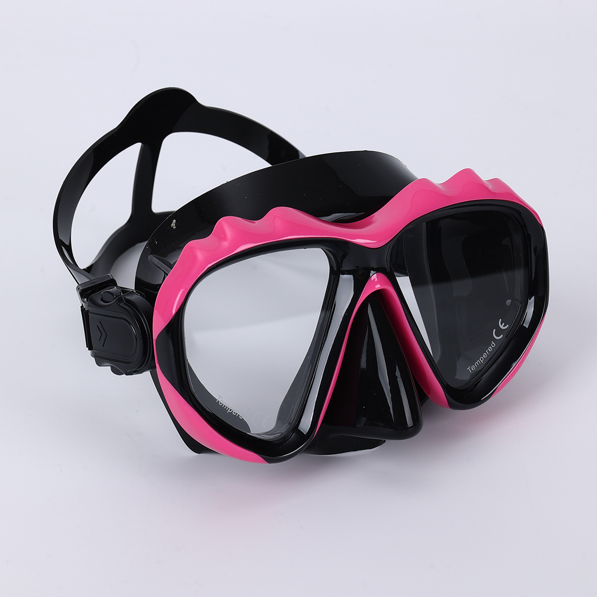 M2505 Máscara de buceo para adultos (negro/rosa)