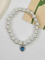 Collier pour chien réglable en plastique de luxe avec pendentif cœur, motif uni, accessoire de bijouterie élégant