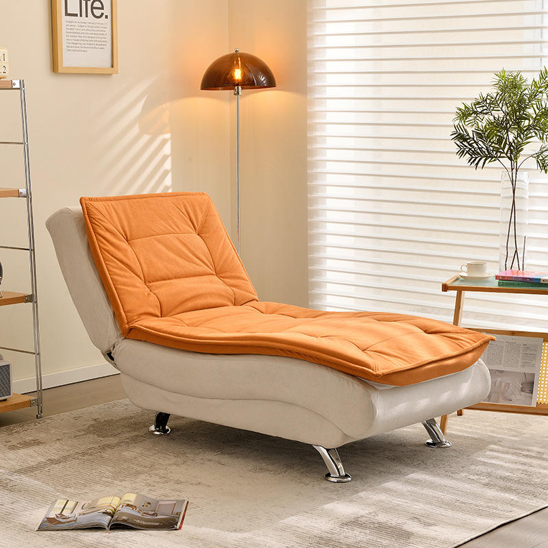 ผ้ากำมะหยี่ขนแปรง - สีส้มสดใสและสีขาวครีม