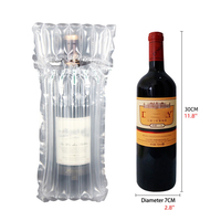 Sac à colonne d'air recyclable de 750 ml, emballage protecteur, emballage gonflable, sac à bulles pour l'emballage du vin