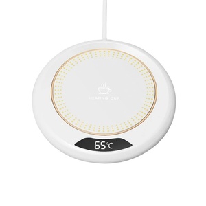 USB Cup Warmer Mini Portable Coffee <b>Mug</b> Heating Coaster <b>Smart</b> Digital Display Thermostatic Adjustment Timing Heater for Milk Tea - Product Image 5