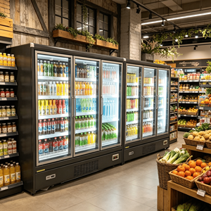Vitrine Réfrigérée Verticale Industrielle avec Porte en Verre pour Fruits et Légumes – Idéale pour le Commerce de Détail - Product Image 4