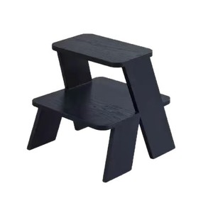 Solid Wood Step <b>Stool</b> 2 Tier Multi Function Home Living Room <b>Storage</b> Bedside Table Footstool - Product Image 5