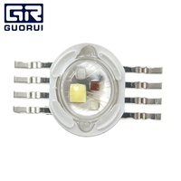 Perles LED GUORUI personnalisées 8 broches RGBW pour l'architecture paysagère extérieure, diodes à haute intensité blanches 6000K-7000K