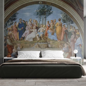 Panassus raphael dipinto durante il periodo rinascimentale carta da parati stile europeo - Product Image 3