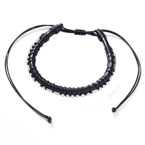 Pulsera de Código Morse, Cuentas de Acero Inoxidable, Joyería Unisex, Artículo Hecho a Mano - Product Image 4