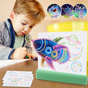 Kinder <span class=keywords><strong>LED</strong></span> Leuchtpad Mal- und Zeichenbrett Set mit Leuchttisch und Zeichenständer - Product Image 2