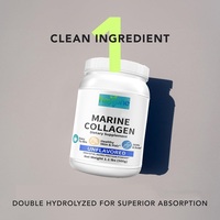 Collagène marin hydrolysé de type I en poudre, sans arôme, marque privée OEM, pour la peau, les cheveux, les ongles, les articulations et les os.