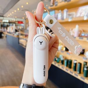 Mùa Hè Nóng Bán Ins Gió Móc Chìa Khóa Mini Fan Nam Giới Và Phụ Nữ Trẻ Em Trẻ Em Với Quạt Nhỏ USB Đèn Pin - Product Image 4