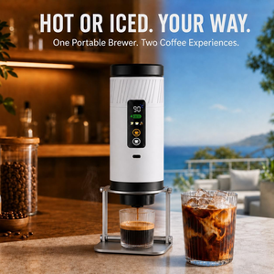 Machine à expresso portable intelligente 3 en 1, fabriquée en usine OEM, compatible avec les capsules italiennes, 3 modes, pour le bureau, les voyages d'affaires - Product Image 6