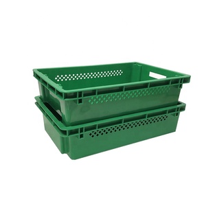 Plastic location storage stackable crate for hold bread and milk for sale