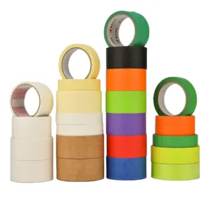 masking Tape Strong rubber glue High quality Decorative Crepe 2 inch General purpose Masking Paper Tape