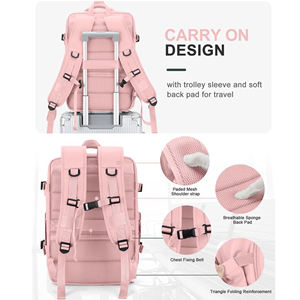 OEM Logo Professional Waterproof Travel <b>Backpack</b> for Women Men 15.6 Inch Laptop College Bag Large Capacity Business Rucksack - Product Image 6