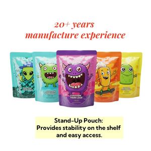 Bolsas de Mylar a Prueba de Olores con Impresión Personalizada, Color Negro Mate, de 3.5g-28g, para Envasado de Alimentos, con Cierre de Seguridad a Prueba de Niños - Product Image 3