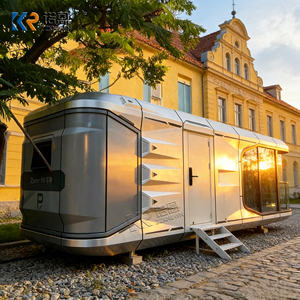 Capsule spatiale commerciale, maison conteneur avec salon et cuisine, hôtel, design de capsule spatiale <span class=keywords><strong>d</strong></span>émontable - Product Image 4