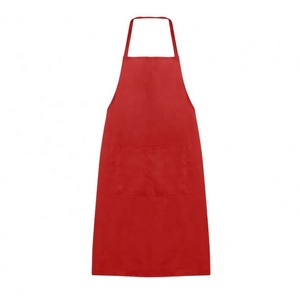 2020 vendita calda Keuken Schort Nieuwe pianura Unisex Koken Catering Werk Schort Tabard incontrato doppia Dubbele tasca Halterneck aventale - Product Image 5