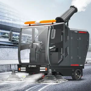 Professional Road Cleaning Machine Industrial Automatic Floor Sweeper Ride On Vacuum Sweeper