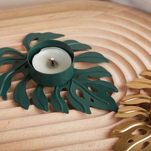 Vintage kreative Eisen-Metall-Schildkröte Rückseite Blatt-Kerzenhalter Kerzenlicht Abendessen Deko-Requisite Schreibtisch-Ornament für Teelichter-Kerze - Product Image 6