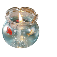 Aquarium-Duftkerze Fischbecken-Gelee-Wachs Aromatische Glas-Kerze mit Meeres- und Blasenmotiven Heimdekoration Schlafzimmer Geburtstag Hochzeitsgeschenk Einzigartig