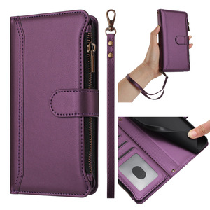 เคสกันกระแทก TPU+PU พร้อมช่องใส่การ์ด ช่องซิป สำหรับโทรศัพท์มือถือ S25 Ultra A54 รองรับการชาร์จไร้สาย และป้องกันเลนส์ - Product Image 5