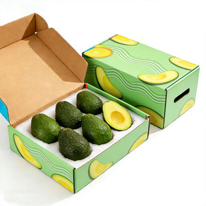 Prix de gros, emballage pour avocats, plateau en carton ondulé recyclé, durable, pour légumes frais, boîte d'expédition - Product Image 3