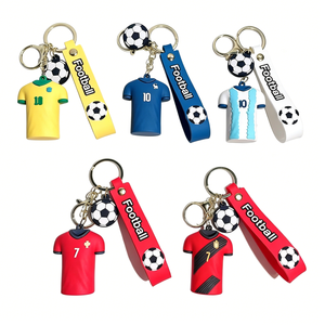 Llavero de Silicona Suave sin BPA con Diseño de Mini Camiseta de Fútbol, Colgante para Fanáticos del Deporte, para Llaves de Coche, Mochila, Bolso, Decoración, Regalo - Product Image 2