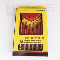 Jeu de tournevis de précision 6 pièces Kit Phillips 0 #   1 #   Outil de réparation pour horloges et produits électroniques, fente plate 1.4 2.0 2.4 3.0mm, outils de bricolage