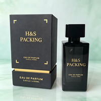 Boîte de parfum de luxe avec logo personnalisé Heaven and Earth, boîte en carton rigide avec estampage à chaud en or, emballage cosmétique en papier rigide