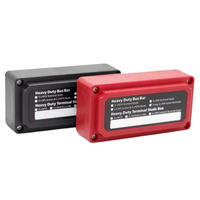 Nouvelle boîte de jonction de câbles rouge M8, spécification 300A, courant élevé 48V DC, pour barre omnibus RV, compatible OLIVER