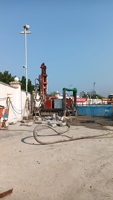 Foreuse de puits d'eau portable diesel/électrique, profondeur 300m, sur chenilles en caoutchouc, certifiée CE, facile à utiliser