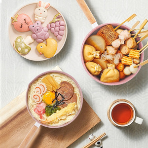 Japanese Style Yukihira Pot White Non Stick Small Saucepan For Noodles Baby Food Cooking Gas Stove Use - Product Image 2