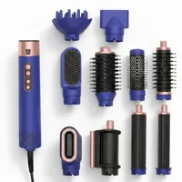 Sèche-cheveux 6-en-1 Styler, Sèche-cheveux mon-étape, Lisseur professionnel, Fer à boucler, Outils de coiffage, Brosse à air chaud, Styler enveloppant
