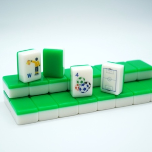 Juego <span class=keywords><strong>de</strong></span> Mahjong Conmemorativo Limitado con Temática <span class=keywords><strong>de</strong></span> Fútbol, Fichas <span class=keywords><strong>de</strong></span> Mahjong Acrílicas con Patrón <span class=keywords><strong>de</strong></span> Balón <span class=keywords><strong>de</strong></span> Fútbol en Relieve para Fiestas y Reuniones al Aire Libre - Product Image 1