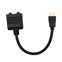 Kabel Multimedia HD berlapis emas kualitas tinggi 1 Input 2 Harness Output hdmisplit