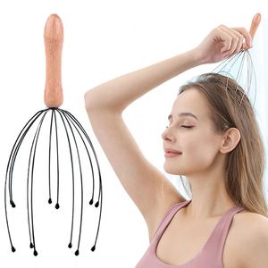 Masajeador de Cabeza con Mango de Madera para Relajación Corporal, Venta al por Mayor - Product Image 1