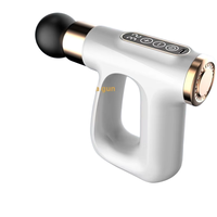 Pistolet de massage électrique FDFIT Source Pulse Heating Mini Fascia Gun avec écran LCD, 4 têtes de massage, faible bruit, portable, pour le fitness et l'étirement musculaire