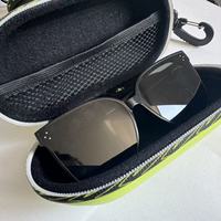 Étui à lunettes de sport classique rectangulaire semi-rigide étanche, motif uni, fermeture éclair personnalisée en EVA pour rangement, marque Xcy, modèle 15