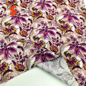 ผ้าป๊อปลินทอจากฝ้ายออร์แกนิกพิมพ์ลายสีม่วงสำหรับชุดเดรสเด็กผู้หญิง ชุดลำลอง น้ำหนักปานกลาง - Product Image 3