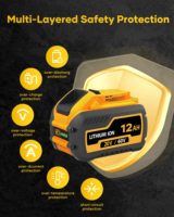 Batterie de remplacement pour perceuse sans fil 20V MAX Premium Lithium-Ion 12Ah pour Dewalt DCB609