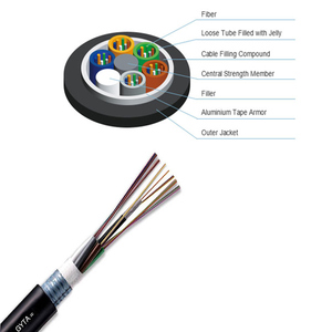 Câble à <span class=keywords><strong>fibre</strong></span> optique blindé GYTA53 pour usage extérieur en conduit aérien monomode, 12 à 288 fibres, câble optique enterré GYTA - Product Image 5