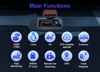 Caméra embarquée double objectif 4G 2K de haute qualité avec logo EOM du fabricant, mini traceur GPS pour voiture