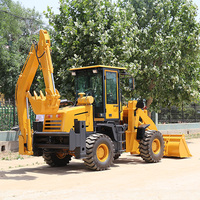 Pengiriman Gratis Euro5 CE EPA Traktor Backhoe Loader Articulated Backhoe untuk Pekerjaan Umum Pertanian Kebun Lanskap