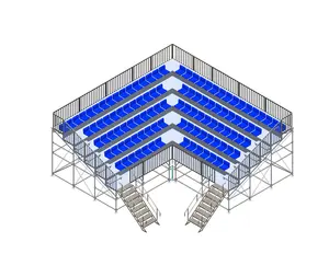 Ngoài trời Bleacher ghế nhôm ngoài trời Bleacher ghế Tribune Arena Tribune