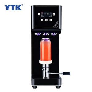 Fully Automatic Type Desktop Food Tray Tin Can Beer Cans Seamer Plastic Bottle Jar Bubble Milk Tea Cup Sealing Machine Price