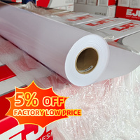 Rouleau de vinyle adhésif permanent imprimable brillant/mat pour covering automobile SAV 120gsm 140gsm