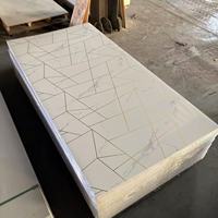 Vente flash : panneau mural en PVC UV imitation marbre moderne, taille personnalisée, imperméable, résistant aux chocs, pour hôtels et usage commercial