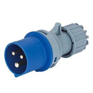 IEC CEE 230V 16A 32A Industrial Socket Electrical IP44 3Pin Plugs