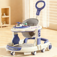 2025 nouveau modèle en plastique marcheur Anti-O-jambe Anti-renversement bébé pousser trois-en-un enfants marche multi-fonction pliable 20KG charge