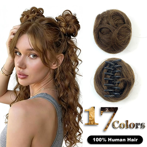 Extensions de chignon en <span class=keywords><strong>cheveux</strong></span> naturels à pince, chignons, scrunchies et perruques à prix abordables, adaptés aux chignons épais et aux <span class=keywords><strong>cheveux</strong></span> <span class=keywords><strong>fins</strong></span> - Product Image 1
